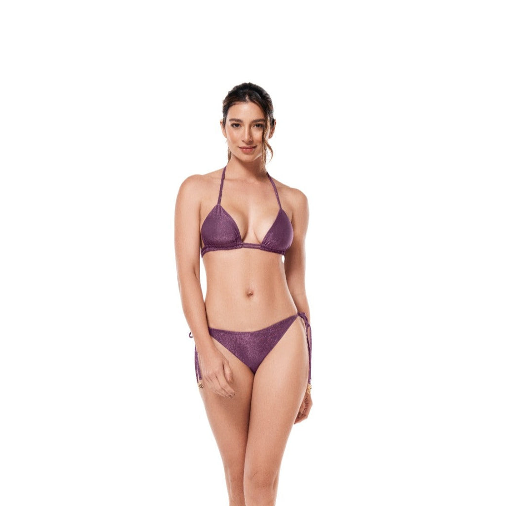 Vestidos de baño y ropa de playa Ola Azul - Bikini Bottom Kyla Purple Bi0137