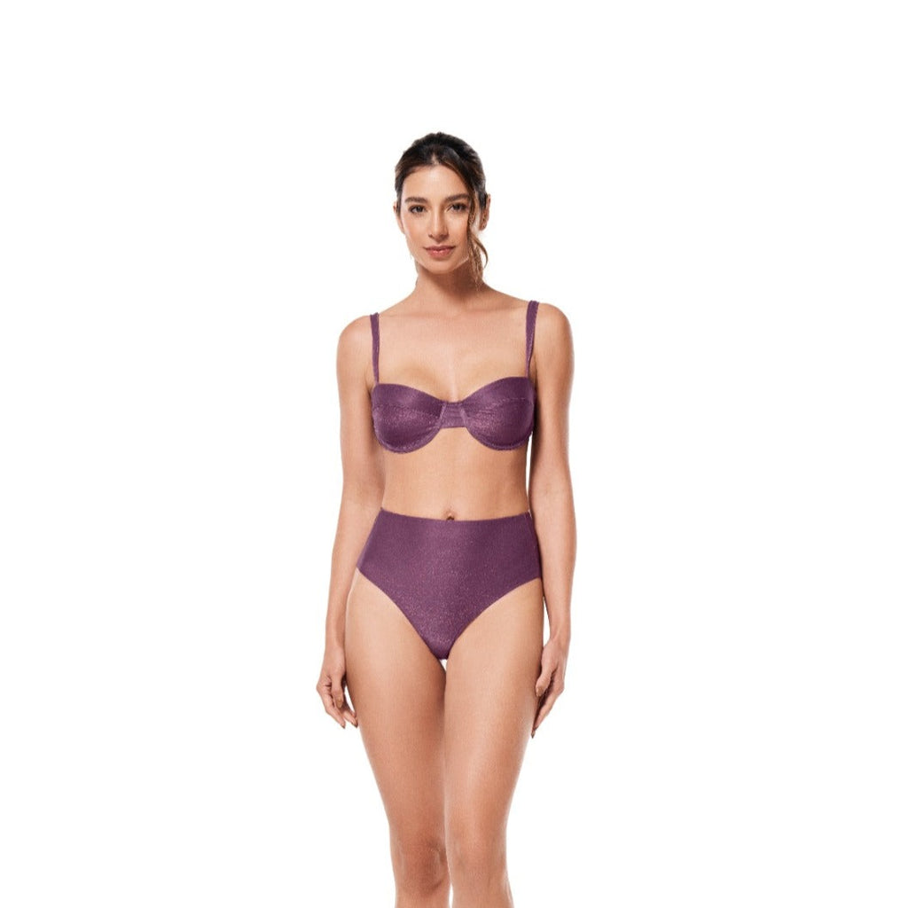 Vestidos de baño y ropa de playa Ola Azul - Bikini Top Kendall Purple Bi0134