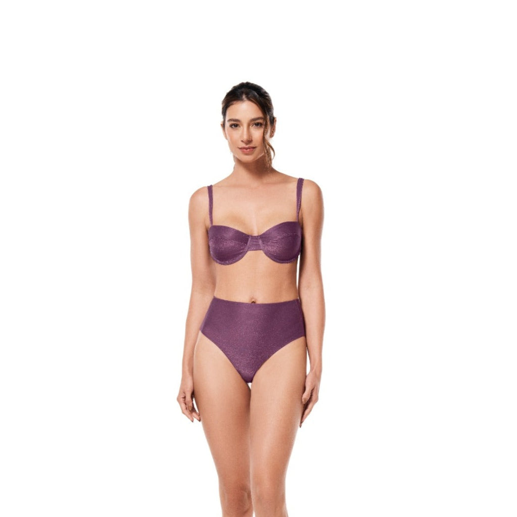 Vestidos de baño y ropa de playa Ola Azul - Bikini Bottom Madison Purple Bi0138
